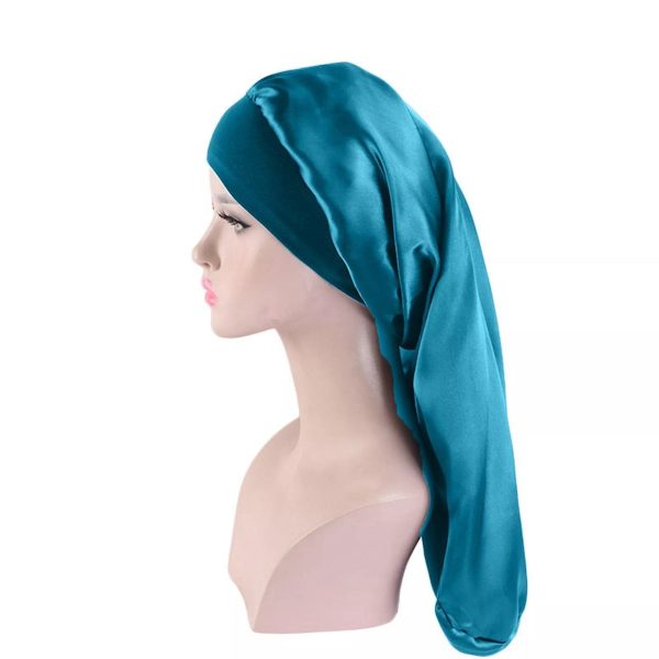 bonnet satin pour cheveux extra large